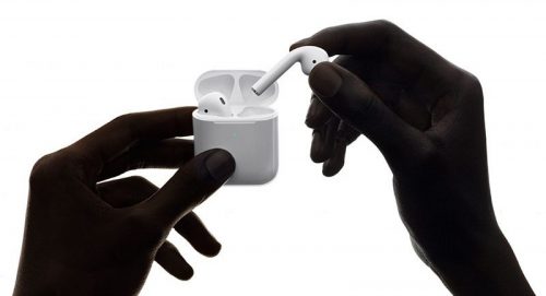 airpods in hands